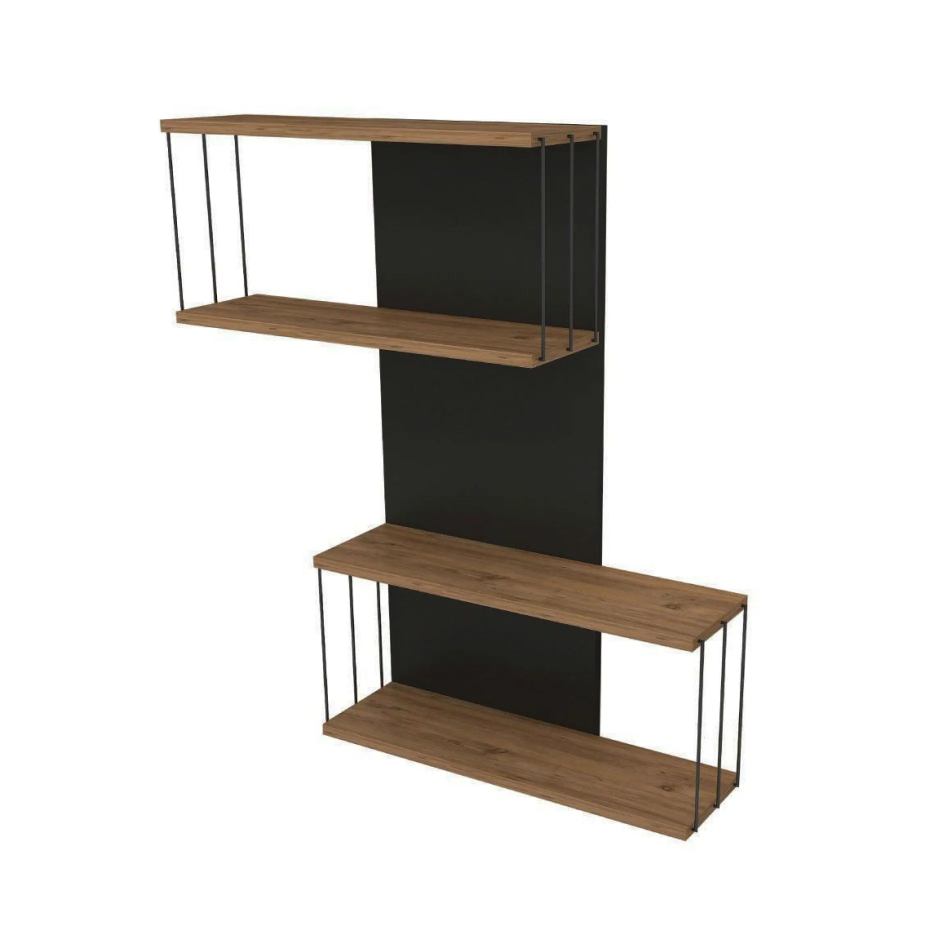 Destan Wandregal | 100% MELAMIN | Anthrazit, Eiche