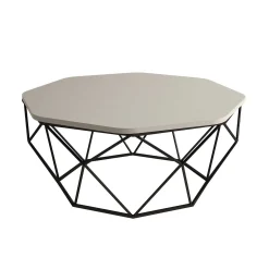 Emob Diamond Couchtisch | 100 % MELAMIN | Creme