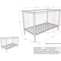 Dino Babybett und Verzorgingstafel - Belgisches Design