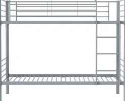 Dixie Etagenbett 90x200cm - Metall - matt grau