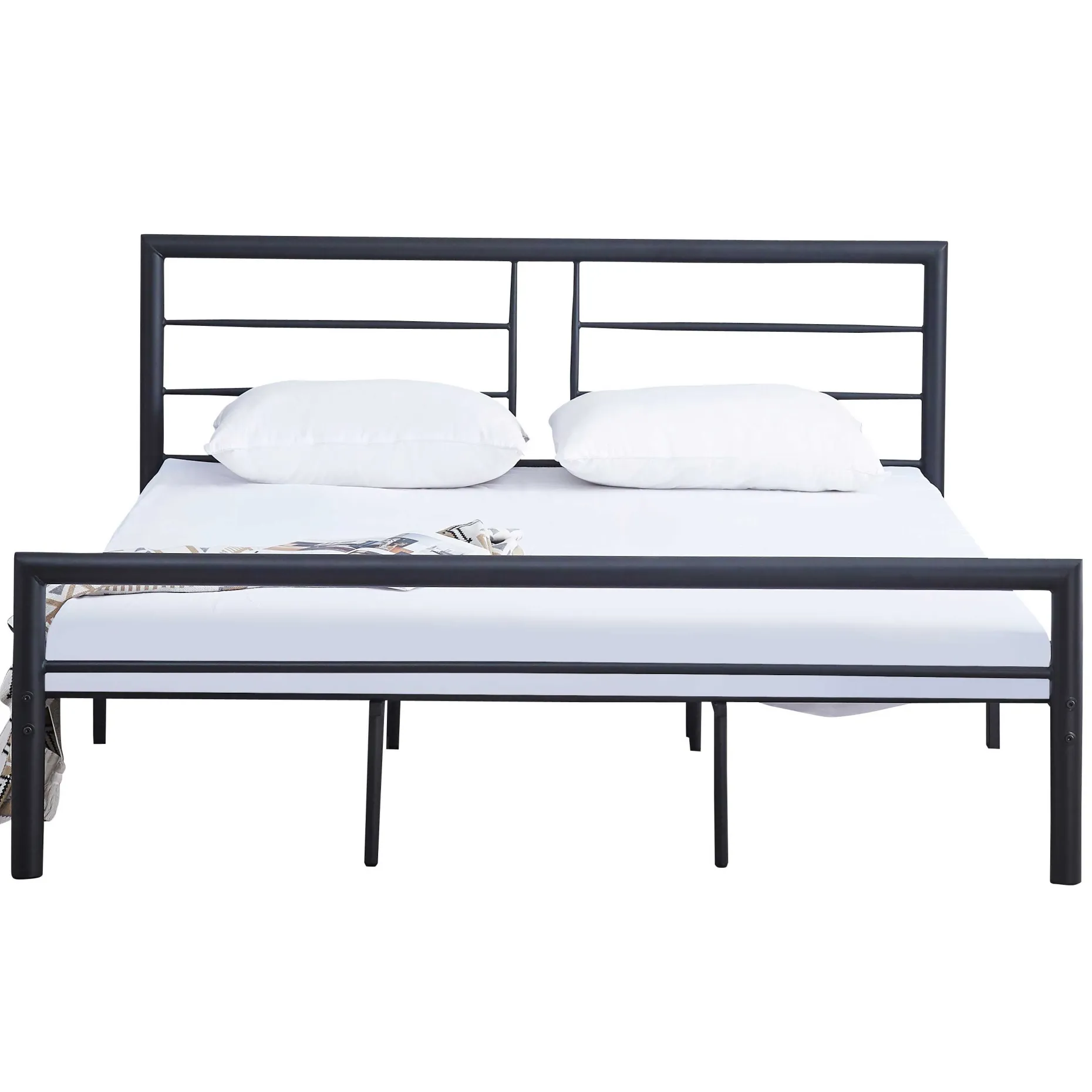 Emob Exclusive Dixon Metall-Doppelbett - 160x200cm - matt