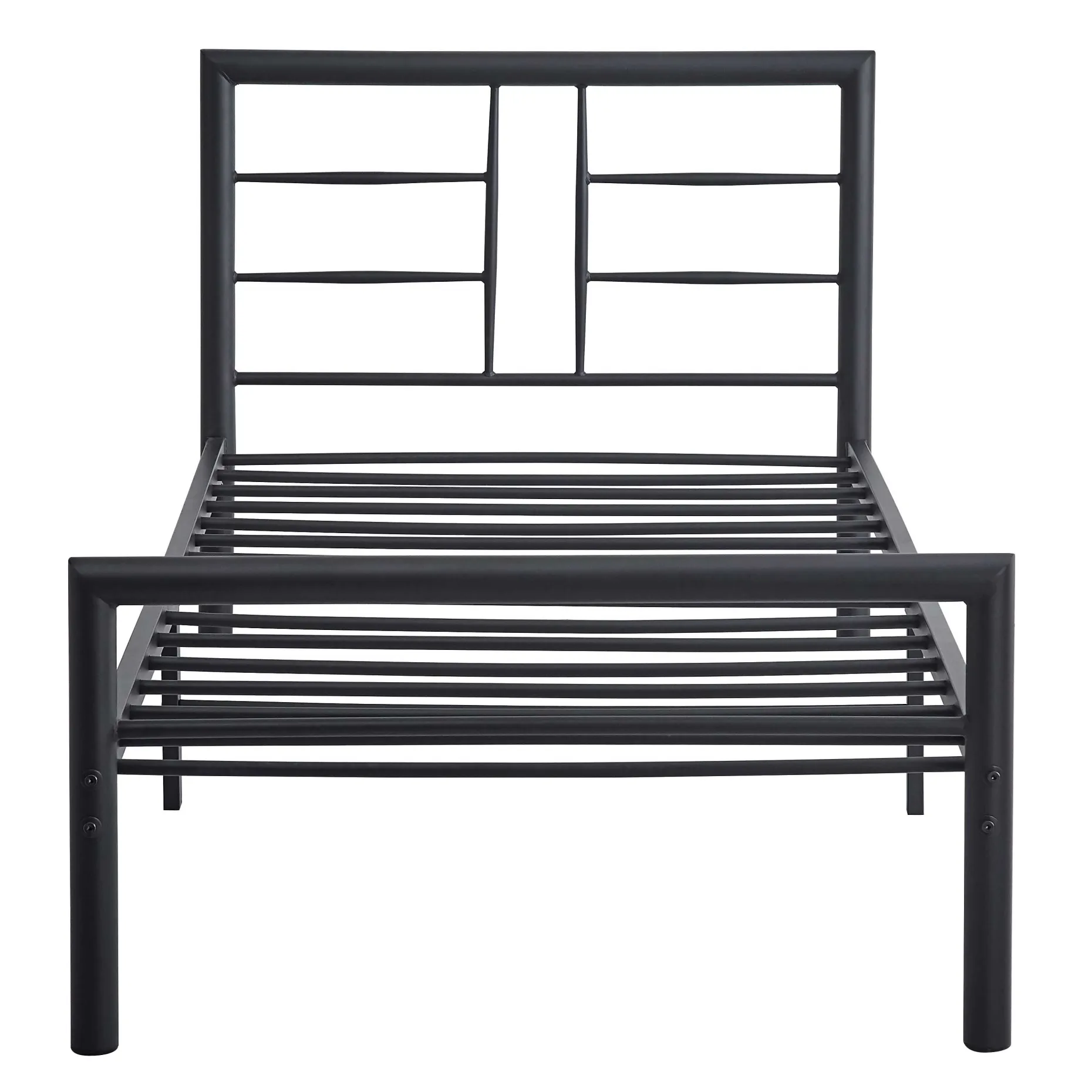 Dixon Metall Einzelbett - 90x200cm - mattschwarz