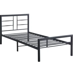 Dixon Metall Einzelbett - 90x200cm - mattschwarz
