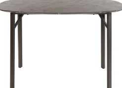 Emob Dänischer Bar-Tisch Oval 140 cm - Graphit 3D Melamin