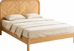 Doppelbett Alessia - 160x200cm - mit Lattenrost - massiver Eiche