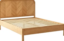 Doppelbett Alessia - 160x200cm - mit Lattenrost - massiver Eiche