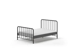 Doppelbett Bronxx Metall 140x200 - mattschwarz