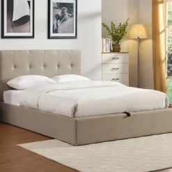 Doppelbett Corbi mit Lagerung 180x200 - Sand