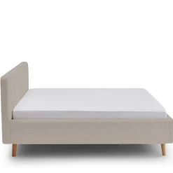 Doppelbett Dalila 180x200cm Teddystoff - beige
