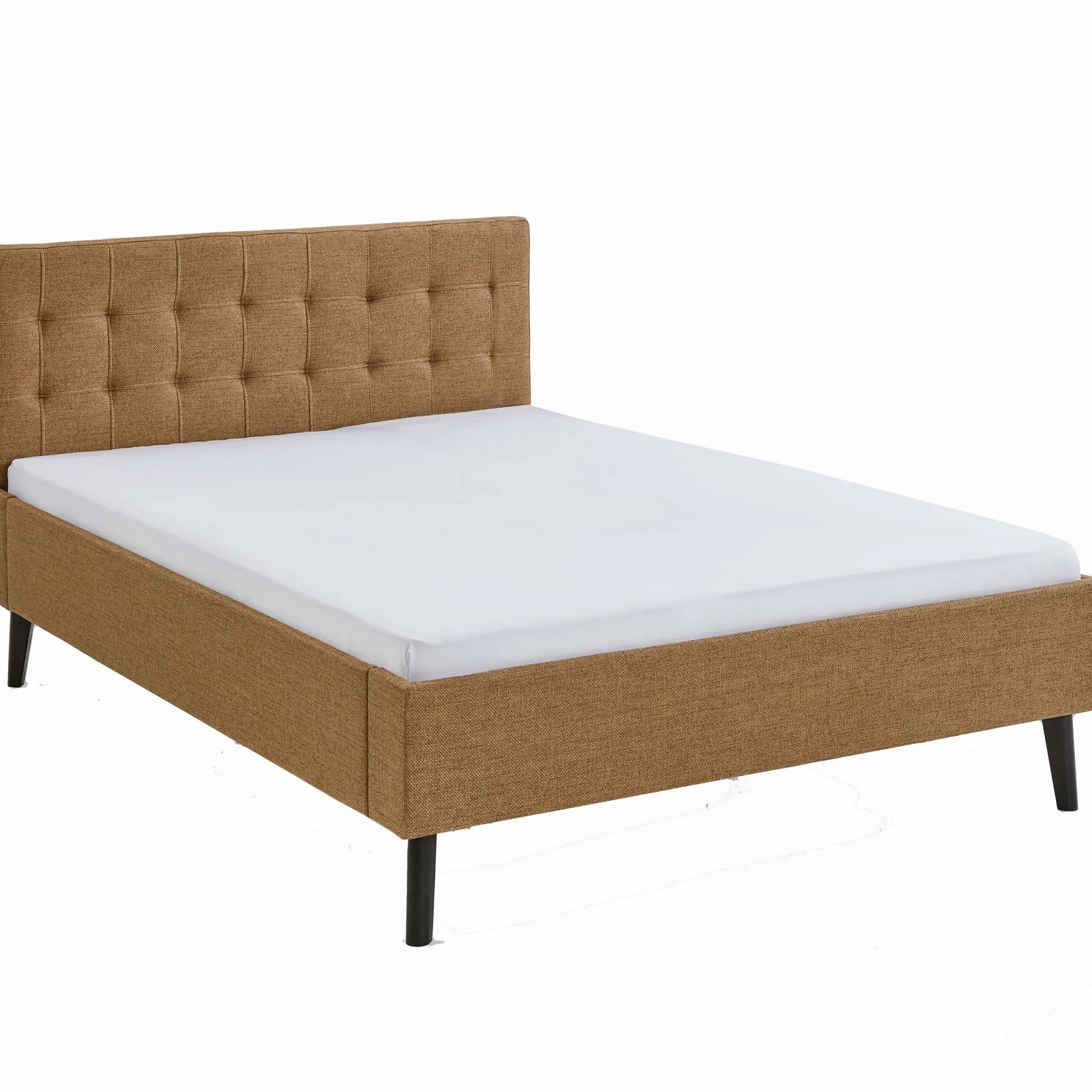 Doppelbett Empire | 140 x 200 cm | Ockerfarbenes Design