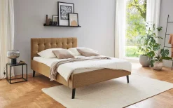 Doppelbett Empire | 140 x 200 cm | Ockerfarbenes Design