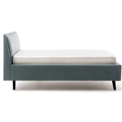 Doppelbett Estee 140x200 - blau/schwarz
