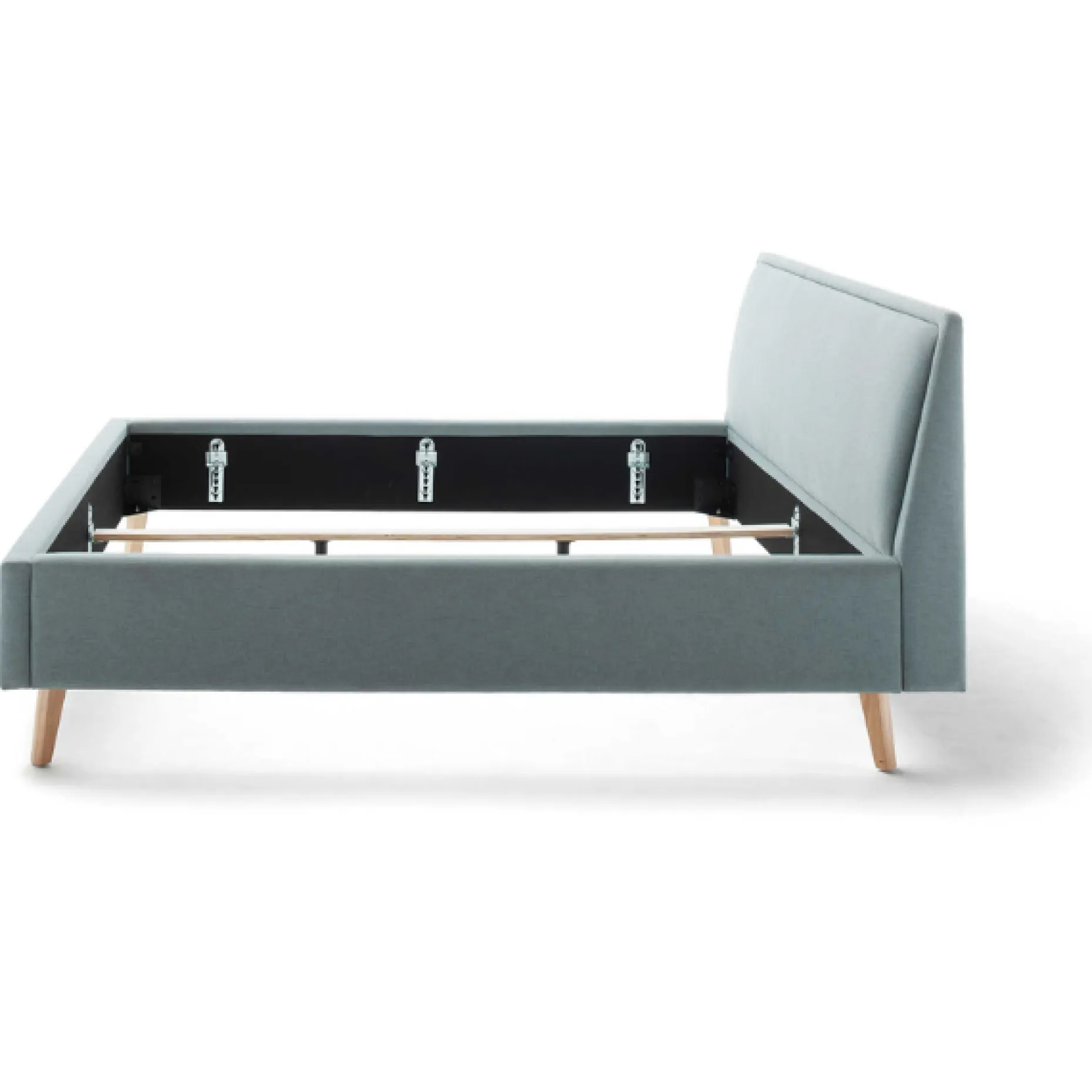 Doppelbett Estee 160x200cm - eisblau/eiche