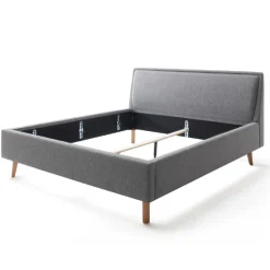 Doppelbett Estee 180x200cm - grau/eiche