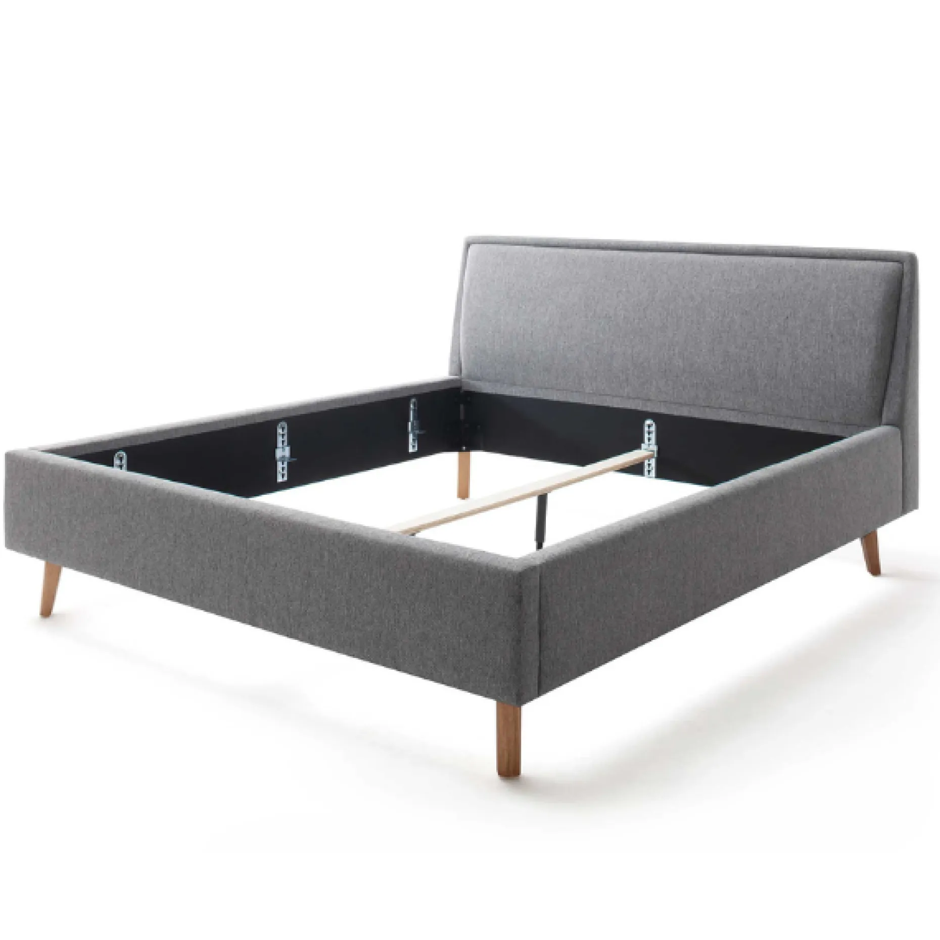 Doppelbett Estee 180x200cm - grau/eiche