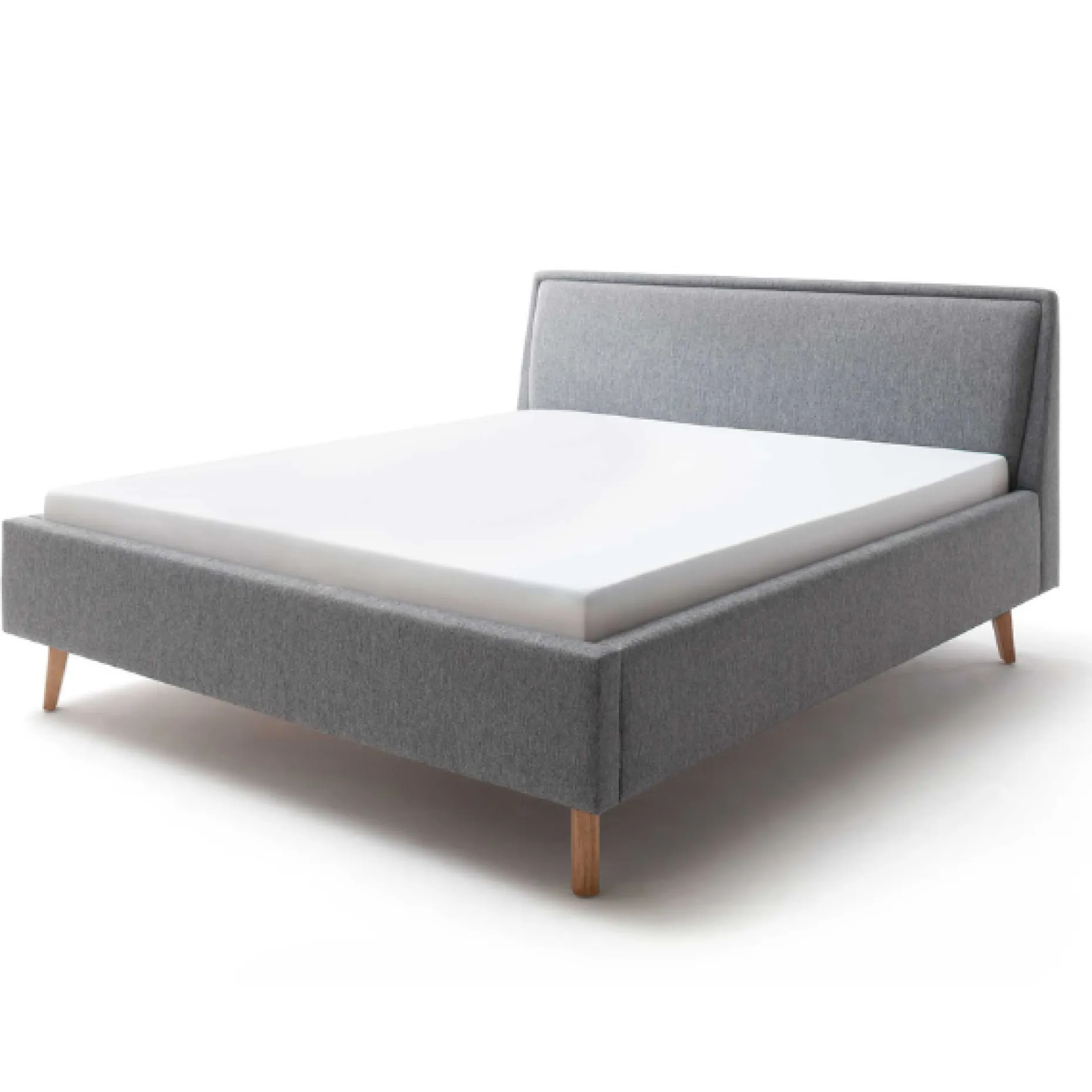 Doppelbett Estee 180x200cm - grau/eiche