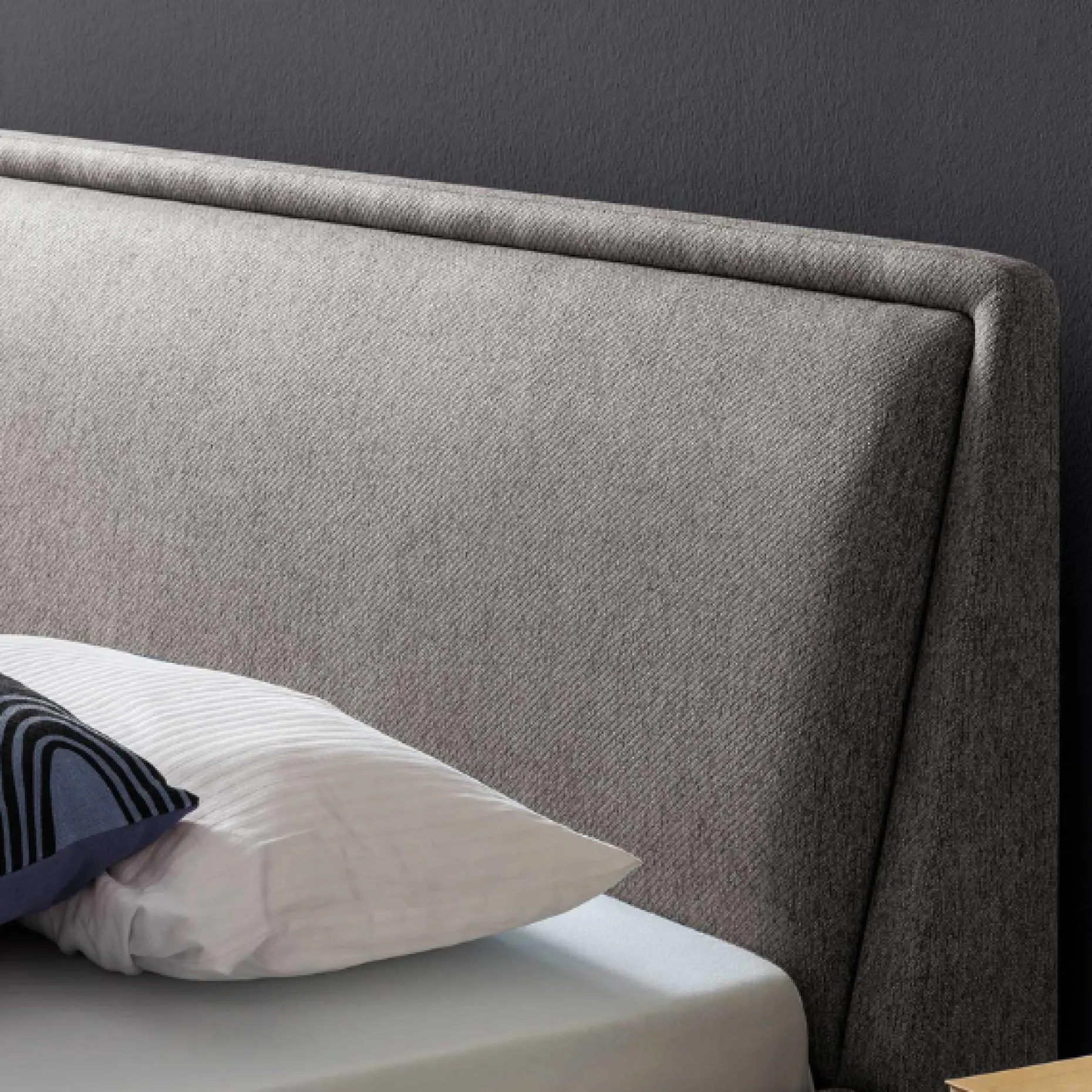 Doppelbett Estee 160x200cm - grau/schwarz