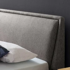 Doppelbett Estee 180x200cm - grau/schwarz