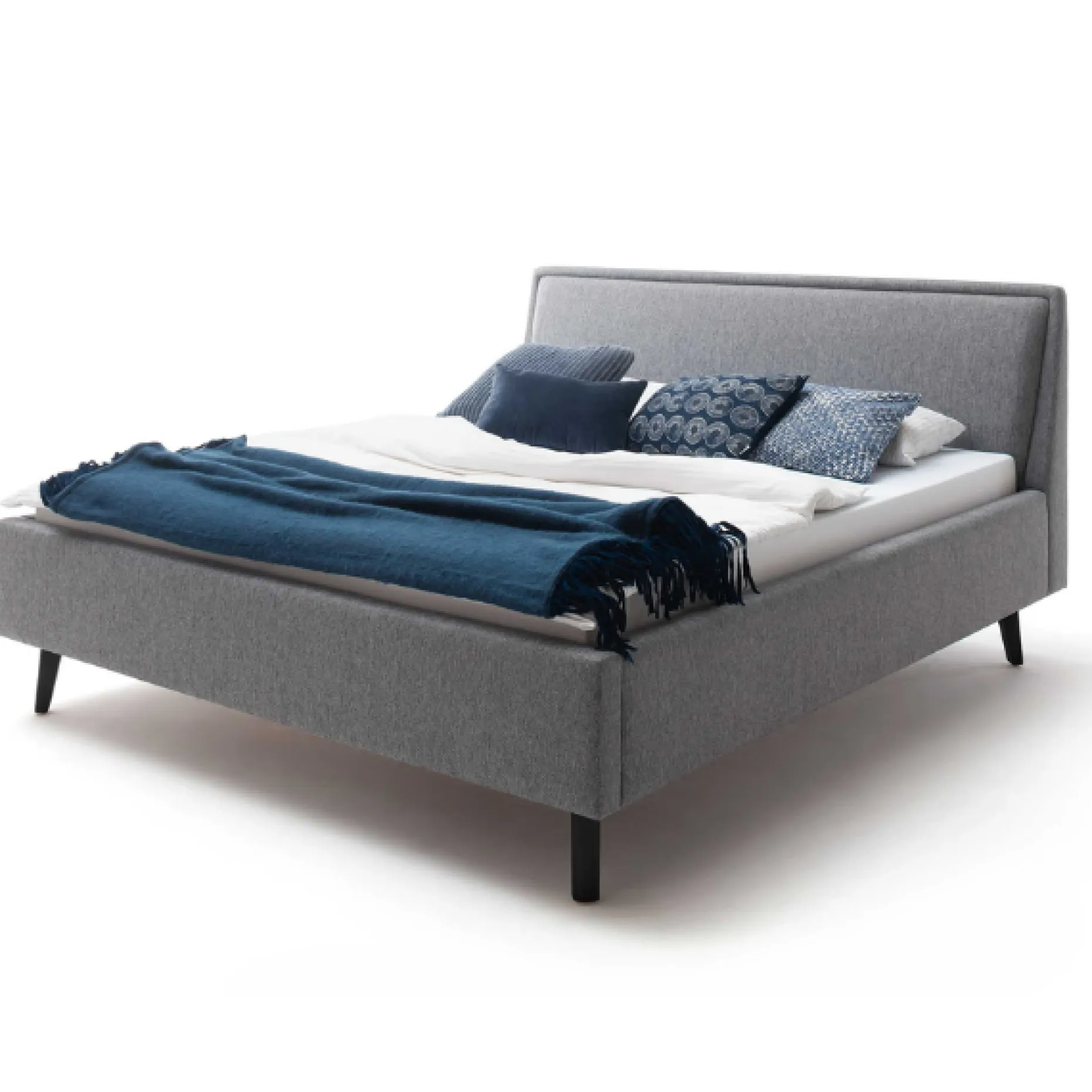 Doppelbett Estee 180x200cm - grau/schwarz