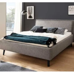 Doppelbett Estee 180x200cm - grau/schwarz