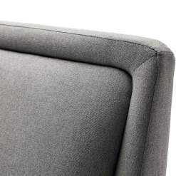 Doppelbett Estee 160x200cm - hellgrau/schwarz