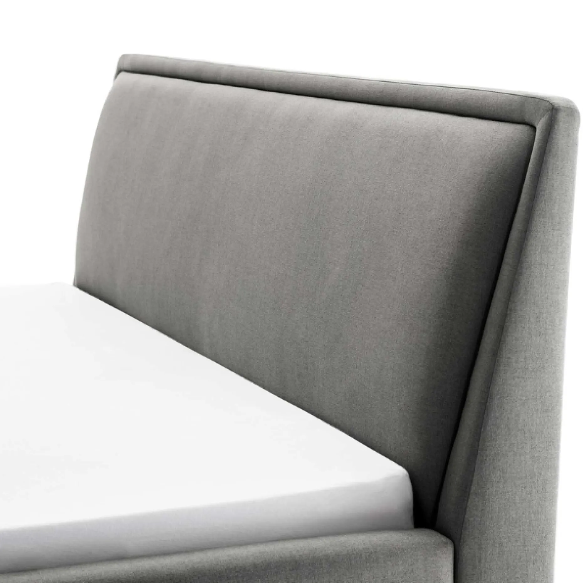Doppelbett Estee 180x200cm - hellgrau/schwarz