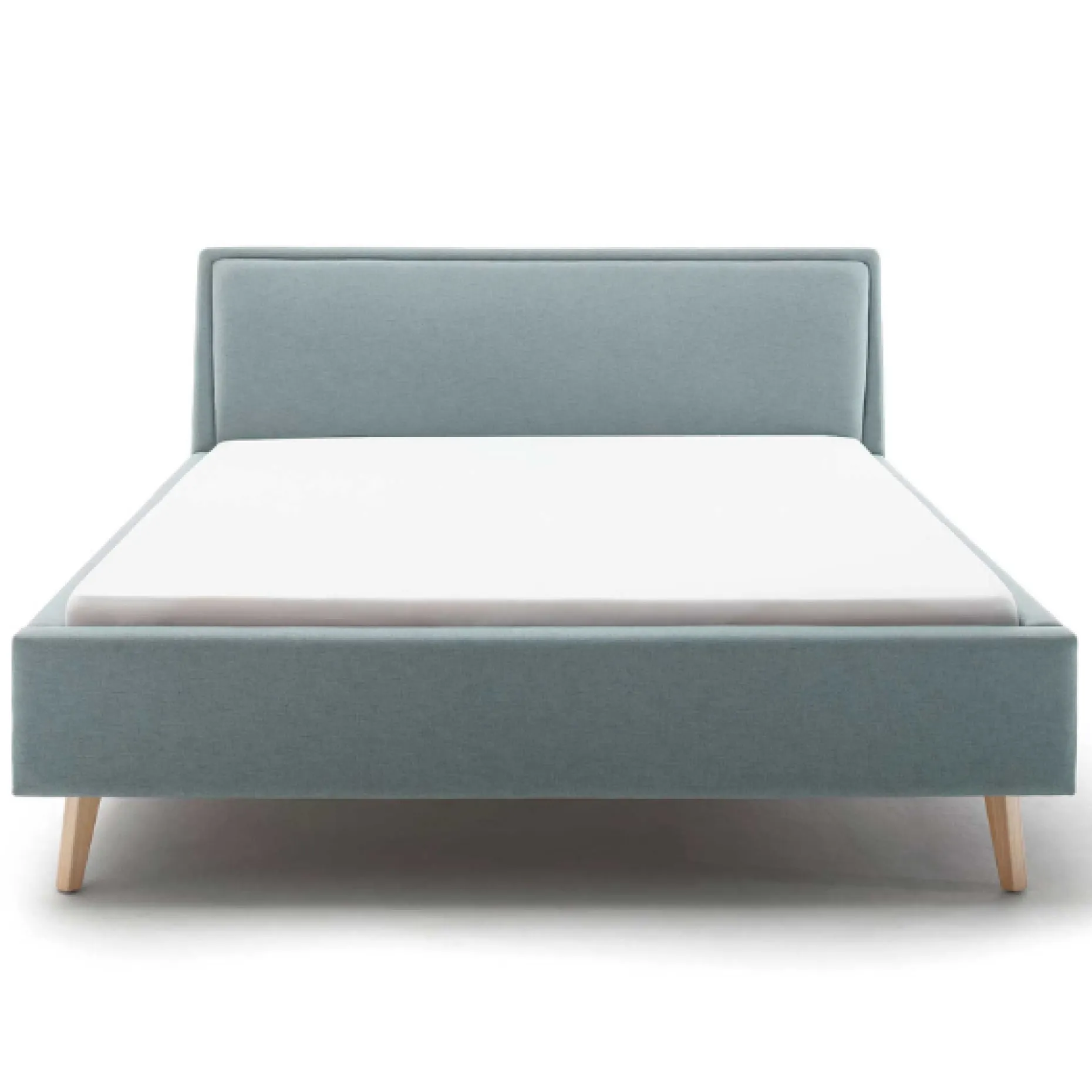 Doppelbett Estee 140x200cm mit Stauraum - Eisblau/Eiche
