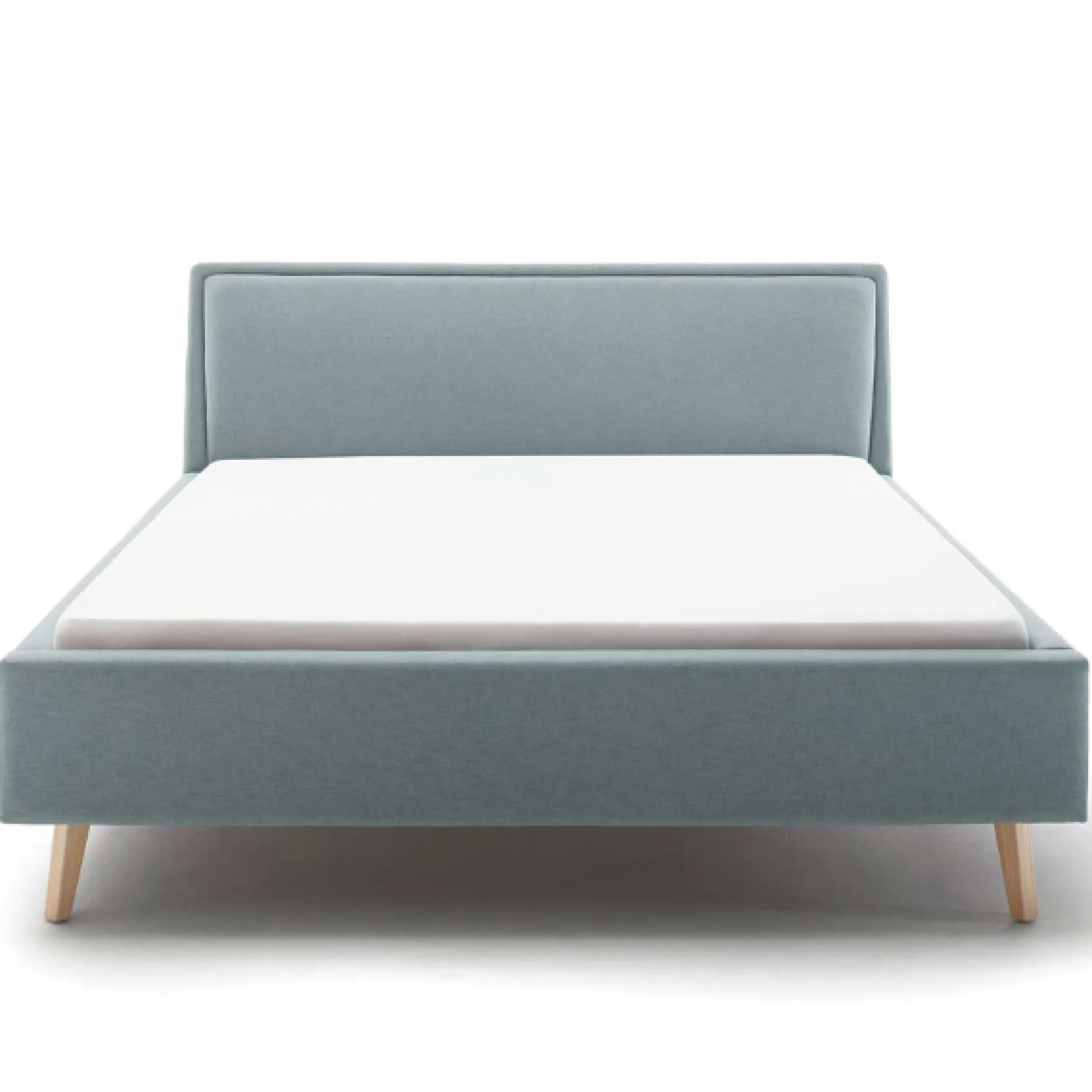 Doppelbett Estee 180x200cm mit Stauraum - Eisblau/Eiche
