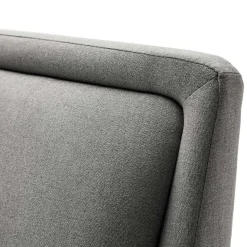 Doppelbett Estee 160x200cm mit Stauraum - hellgrau/Eiche