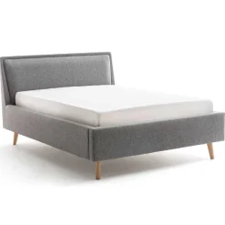 Doppelbett Estee 140x200 - grau/ocker