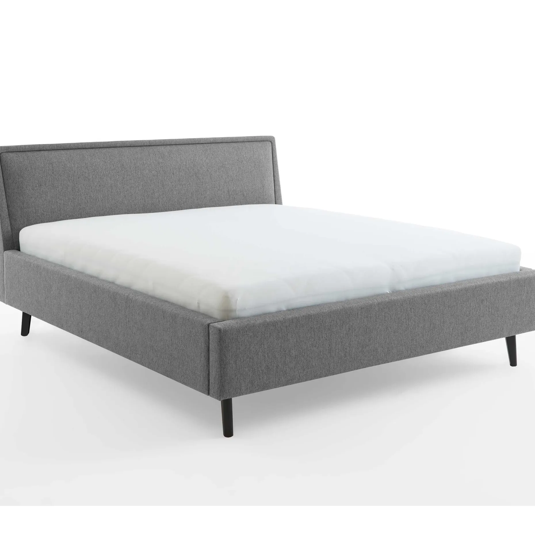 Doppelbett Estee 160x200 mit Stauraum - grau/schwarz