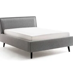 Doppelbett Estee 140x200 mit Stauraum - grau/schwarz