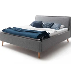 Doppelbett Estee 180x200 mit Stauraum - grau/gelb