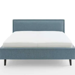 Doppelbett Estee 180x200 mit Stauraum - blau/schwarz
