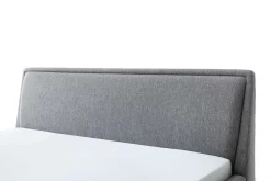 Doppelbett Estee 180x200 mit Stauraum - grau/schwarz