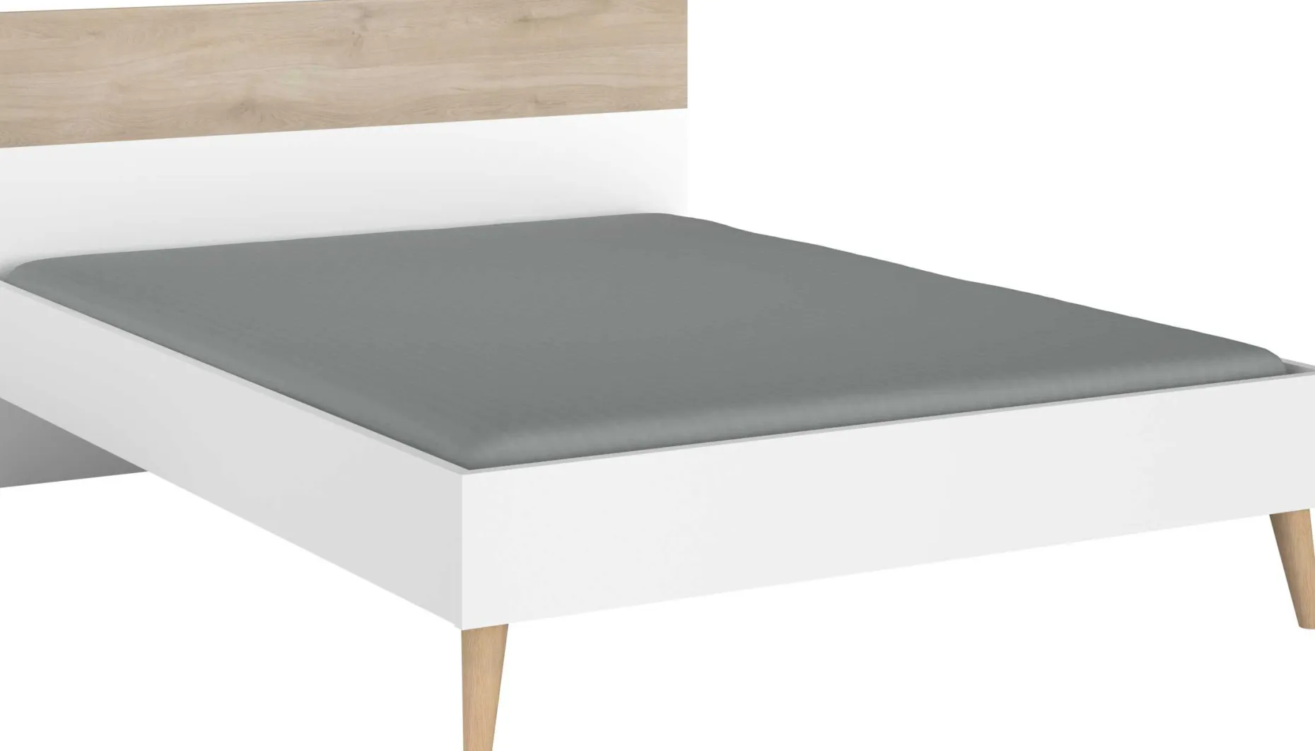 Doppelbett Hardy 140x200 - Molke/Eiche