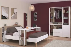 Doppelbett Hardy 140x200 - Molke/Eiche