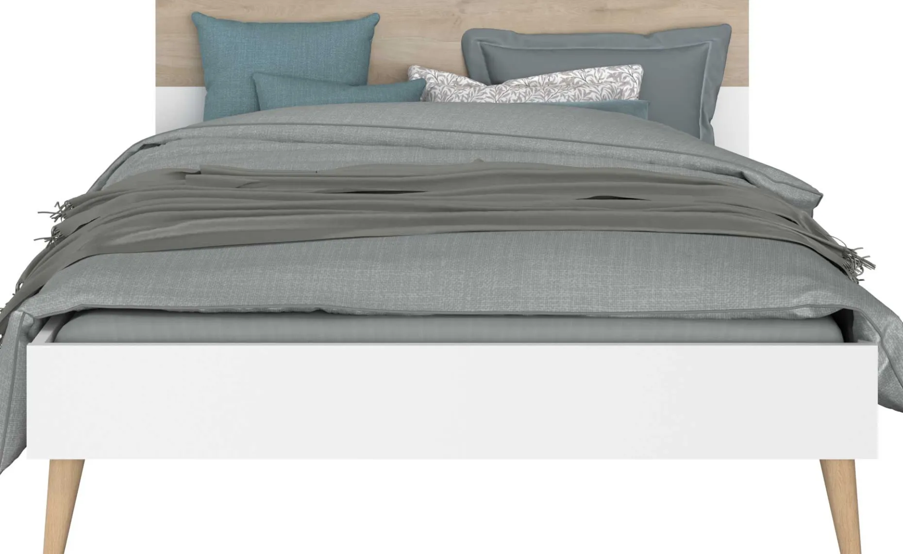 Doppelbett Hardy 140x200 - Molke/Eiche