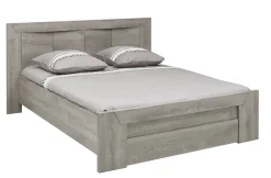 Doppelbett Hayden mit Schublade 140x200 - Eiche hellgrau