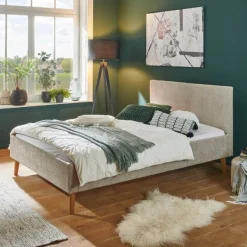 Doppelbett Kreta | 140 x 200 cm | Design Taupe