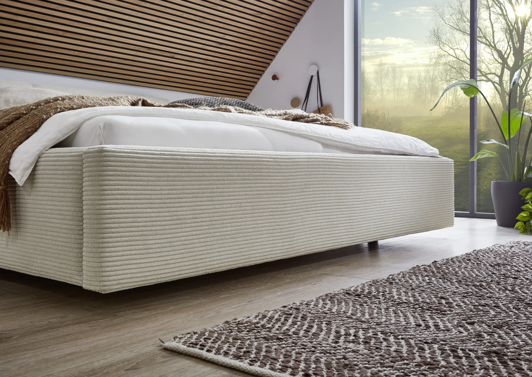 Doppelbett Kubrik | 160 x 200 cm | Beige