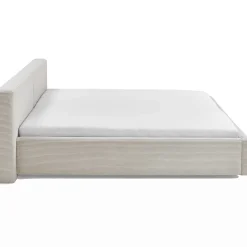 Doppelbett Kubrik 180x200cm mit Stauraum Rippe Samt - beige