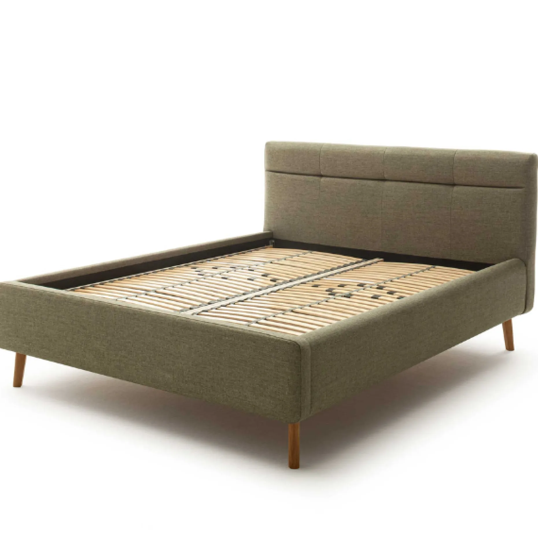 Doppelbett Laika 180x200cm mit Stauraum - moosgrün