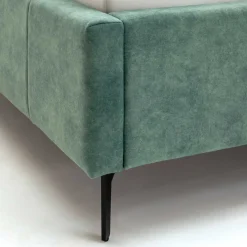 Doppelbett Lizzie 180x200cm mit Stauraum - grün