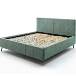 Doppelbett Lizzie 180x200cm mit Stauraum - grün