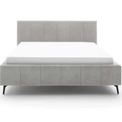 Doppelbett Lizzie 160x200cm mit Stauraum - grau