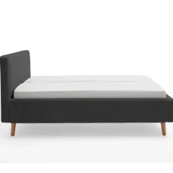 Doppelbett Madras 180x200cm Rippensamt - anthrazit