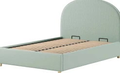 Doppelbett Maeva mit Nachttischen - 140x200cm - mit Stauraum - grün