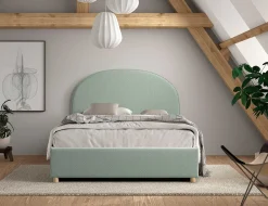 Doppelbett Maeva - 140x200cm - mit Stauraum - grün