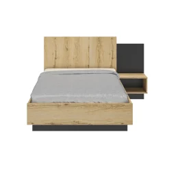 Doppelbett Mimizan | 120 x 200 cm | Helvezia Oak Design
